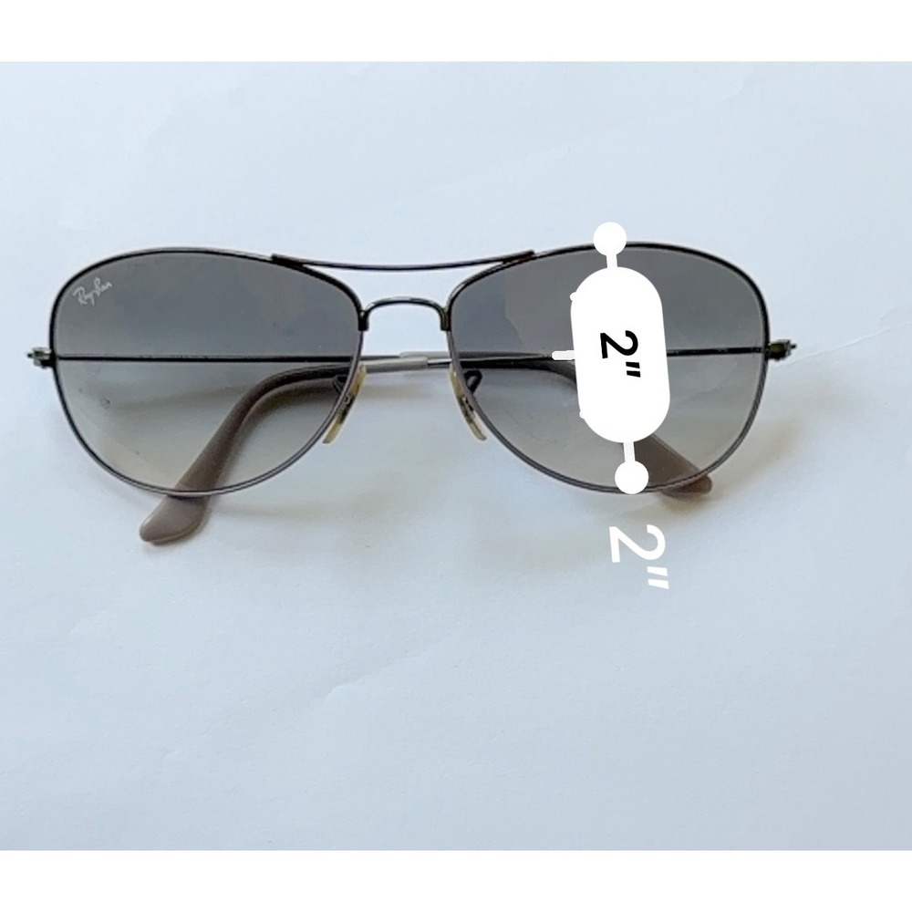 Ray-Ban Cockpit RB 3362 Sunglasses Women 59mm Gunmetal Purple Gradient  Aviator - Picture 11 of 11
